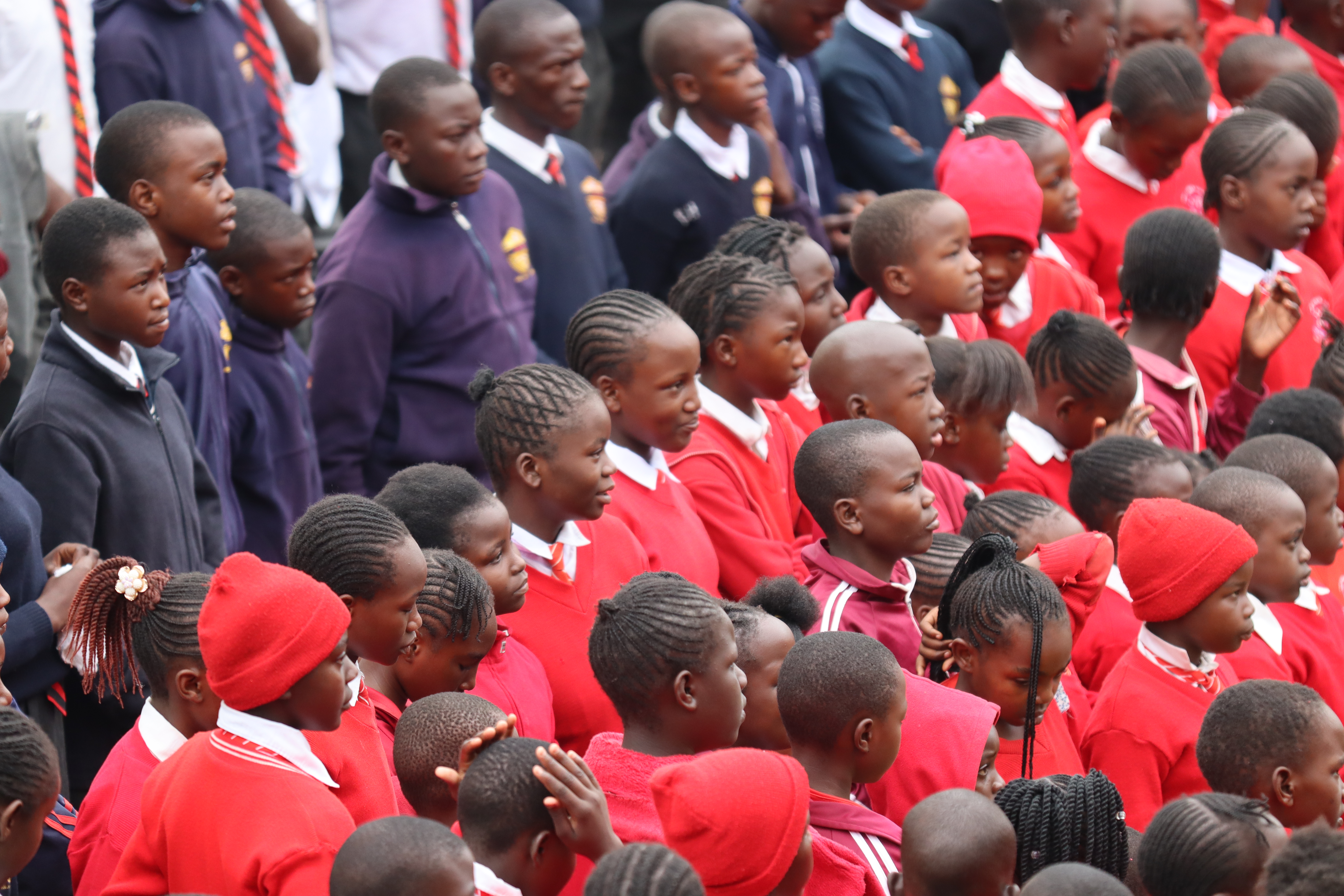 Students at Sikri Junior